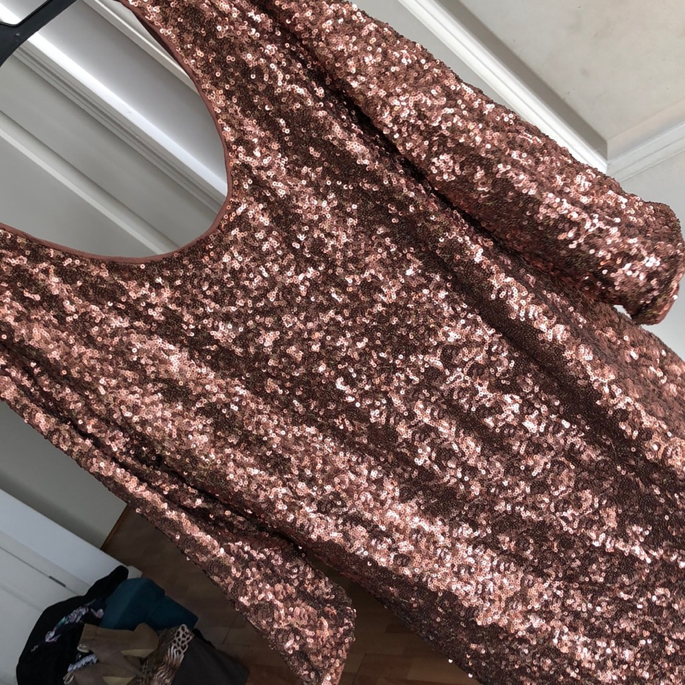 Bronze Sequin Dress